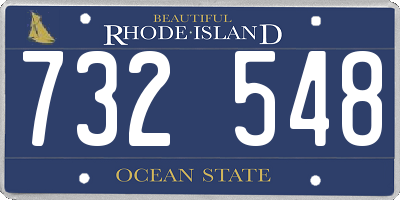 RI license plate 732548