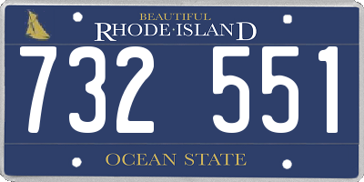 RI license plate 732551