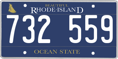 RI license plate 732559