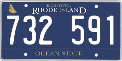 RI license plate 732591