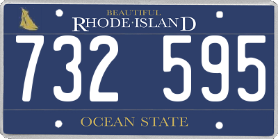 RI license plate 732595