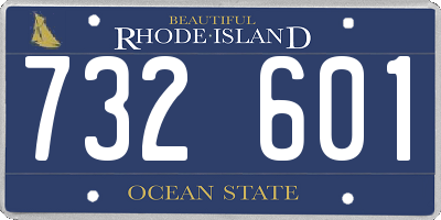 RI license plate 732601