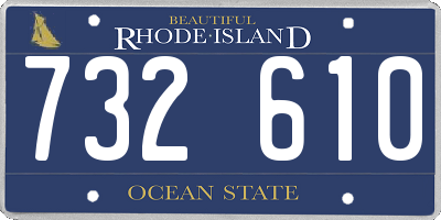 RI license plate 732610