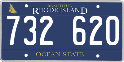 RI license plate 732620