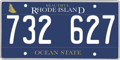 RI license plate 732627