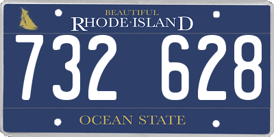 RI license plate 732628