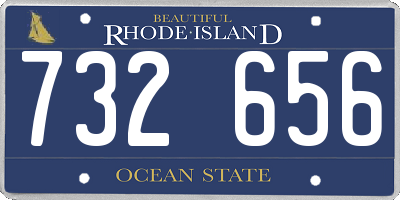 RI license plate 732656