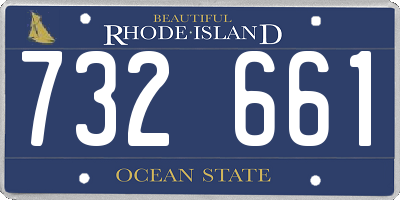 RI license plate 732661