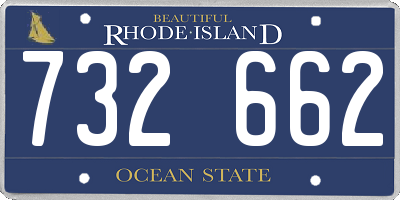 RI license plate 732662