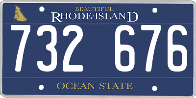 RI license plate 732676