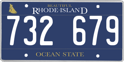 RI license plate 732679