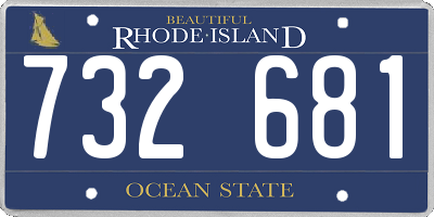 RI license plate 732681