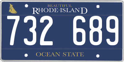 RI license plate 732689