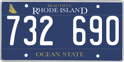 RI license plate 732690
