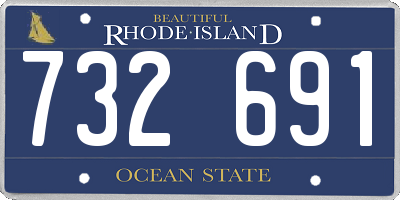 RI license plate 732691