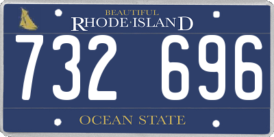 RI license plate 732696