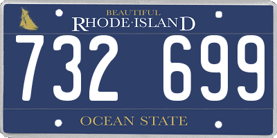 RI license plate 732699