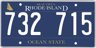 RI license plate 732715