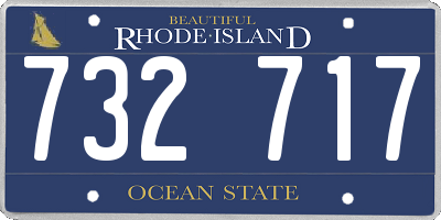 RI license plate 732717