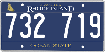 RI license plate 732719