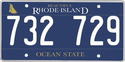 RI license plate 732729