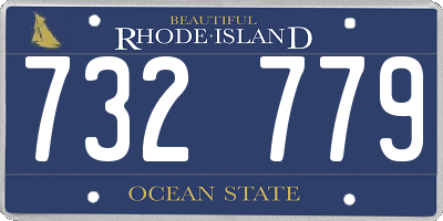 RI license plate 732779