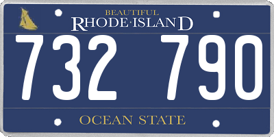 RI license plate 732790