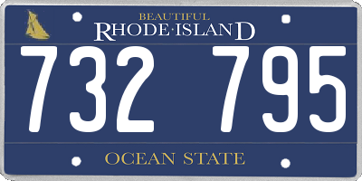RI license plate 732795