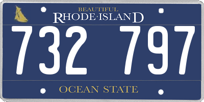 RI license plate 732797