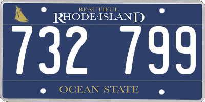 RI license plate 732799