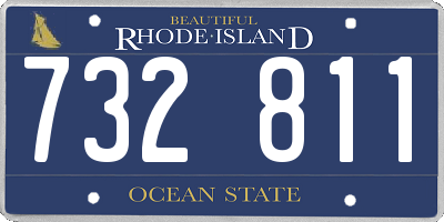 RI license plate 732811