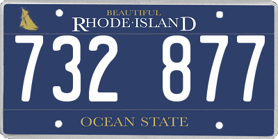 RI license plate 732877