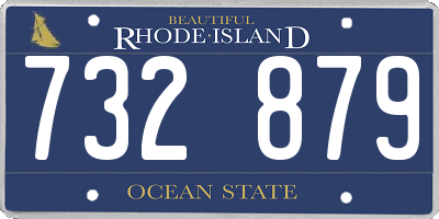 RI license plate 732879