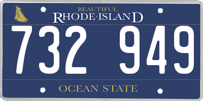 RI license plate 732949