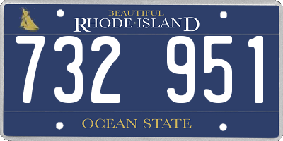 RI license plate 732951