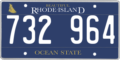 RI license plate 732964