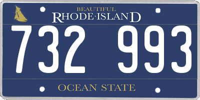 RI license plate 732993