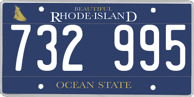 RI license plate 732995