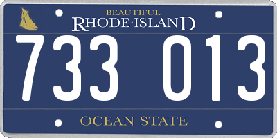 RI license plate 733013
