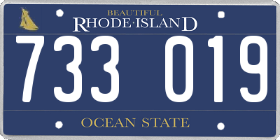 RI license plate 733019