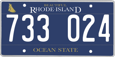 RI license plate 733024