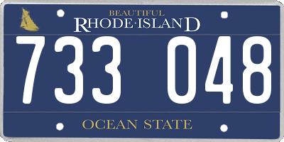 RI license plate 733048