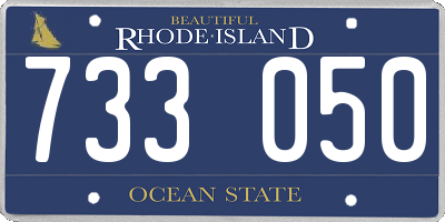 RI license plate 733050