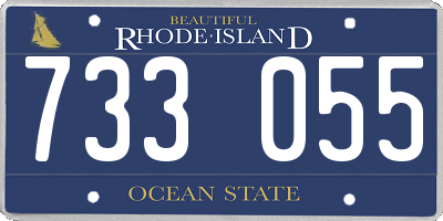 RI license plate 733055