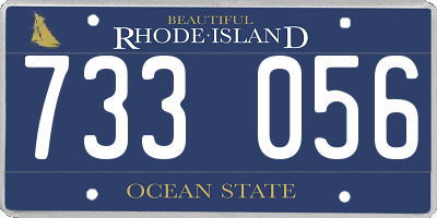RI license plate 733056