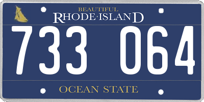 RI license plate 733064