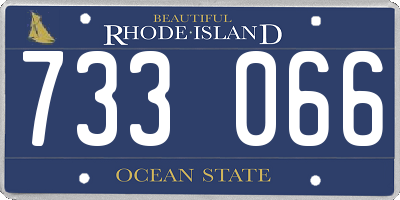 RI license plate 733066