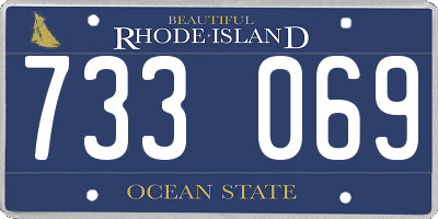 RI license plate 733069