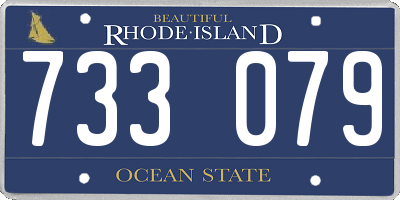 RI license plate 733079