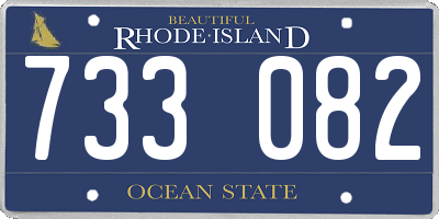 RI license plate 733082
